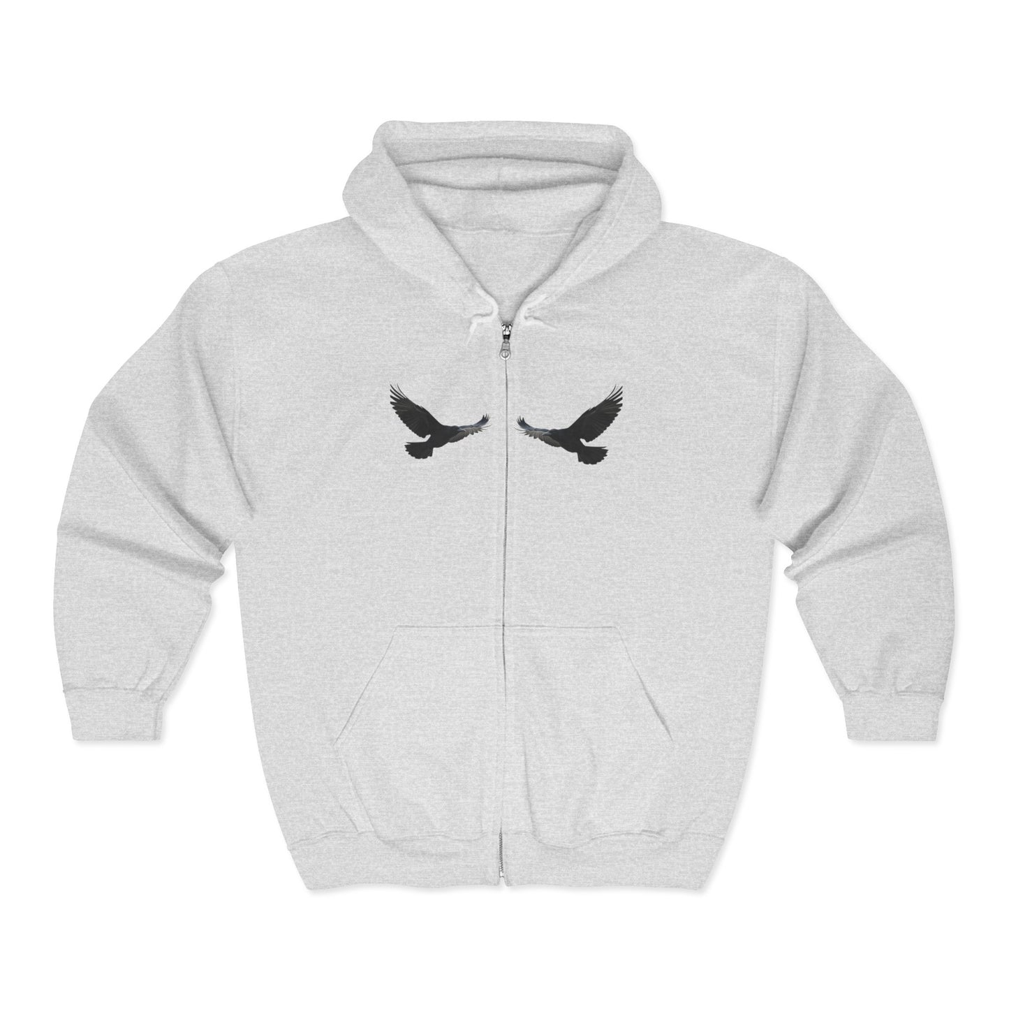 Faithful Watchers” – Cross & Crows Men’s Zip-Up Hoodie