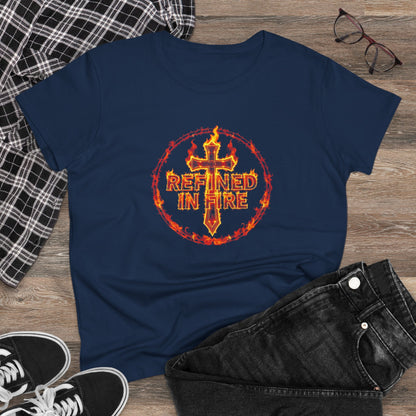 Refined in Fire – Women's Tee of Fierce Faith