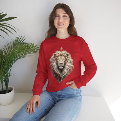Christ is King (Lion of Judah) - Women's Christian Sweatshirt