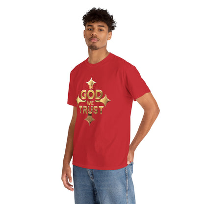 In God We Trust (Gold)- Men's Christian T-Shirt