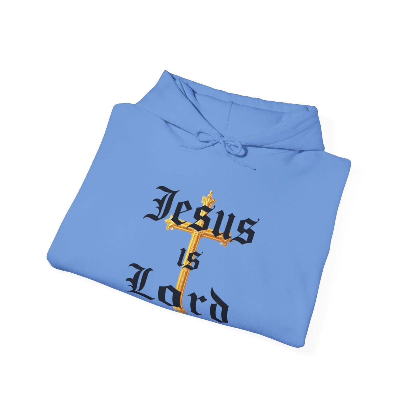 Women’s “Jesus is Lord” Christian Hoodie – Faith Statement Pullover with Cross