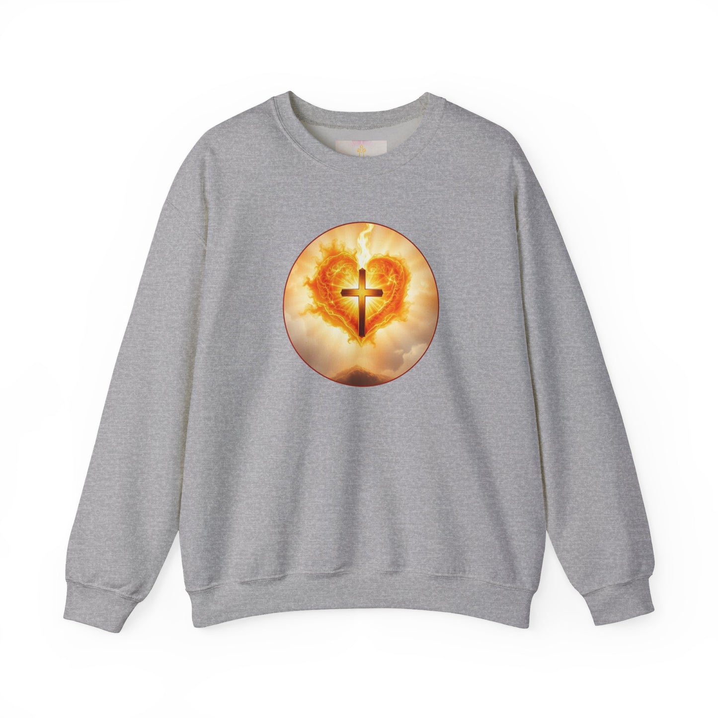 Women’s Sacred Heart Christian Sweatshirt – Symbol of Divine Love Pullover