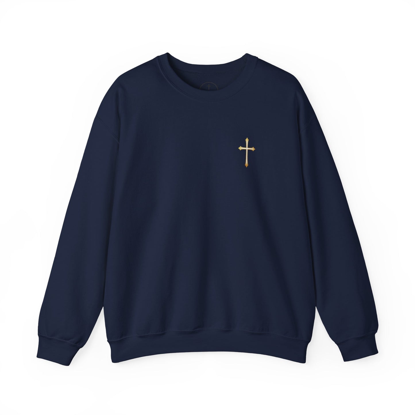 Elegant Gold Cross Men's Sweatshirt