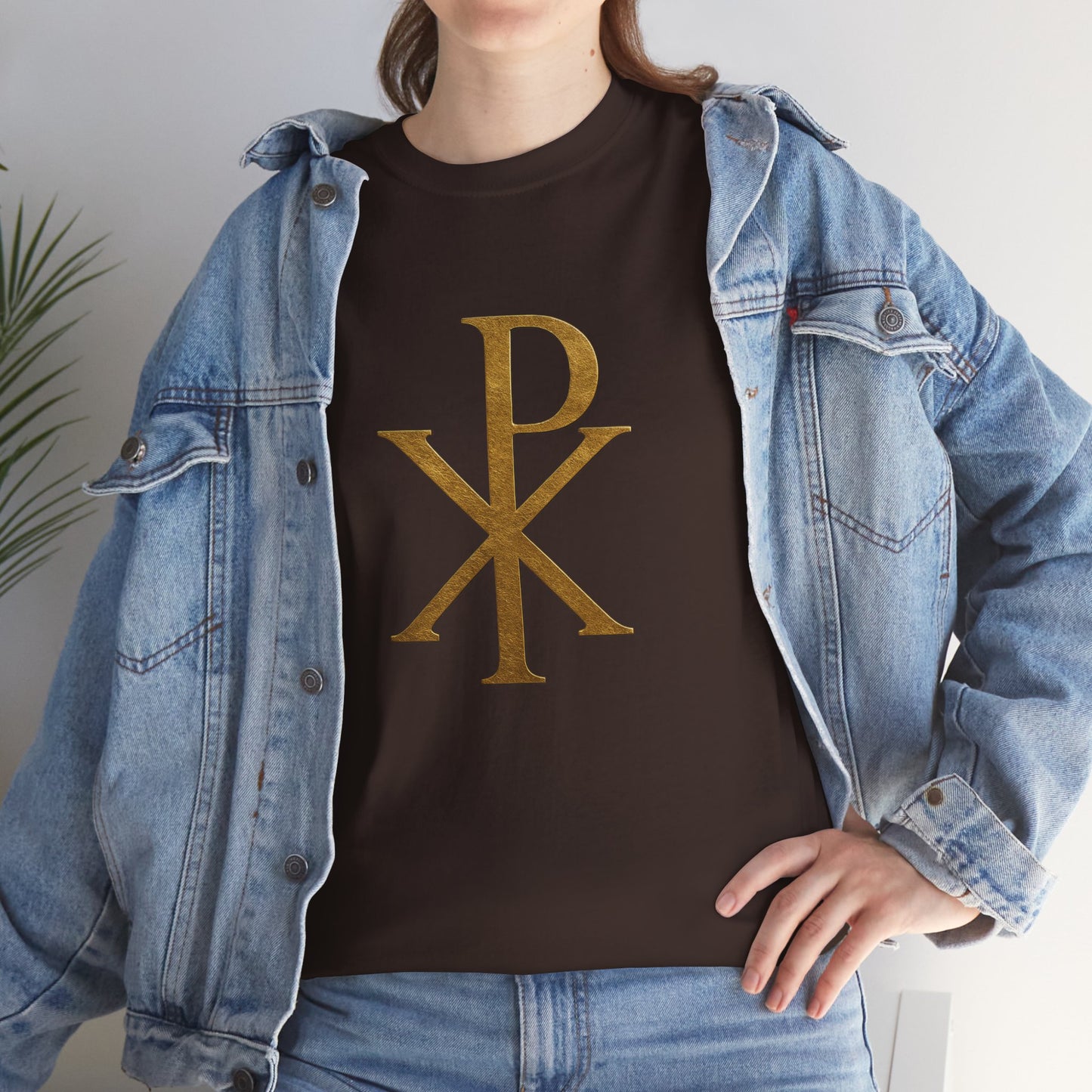 Chi Rho (Gold) - Women's Christian T-Shirt