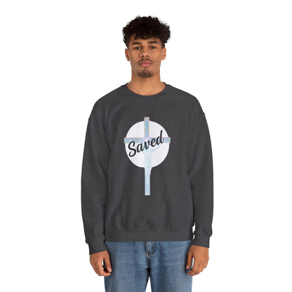 Saved - Men's Christian Sweatshirt of Faith