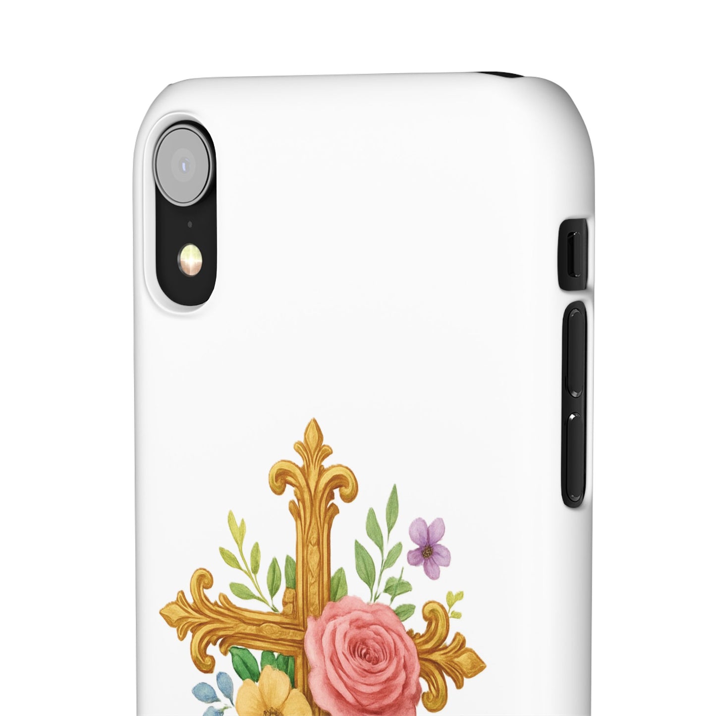 Floral Cross Snap Case for iPhone – Faith in Bloom