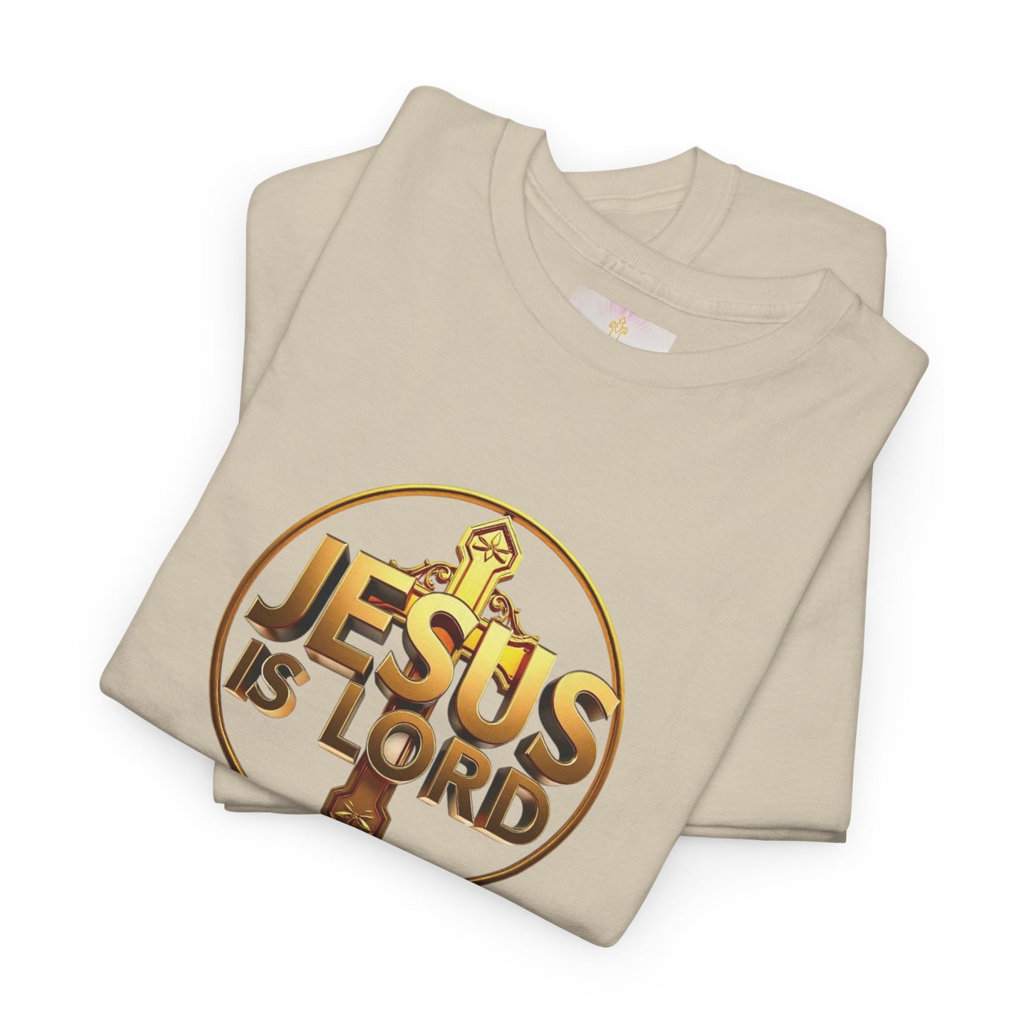 Jesus Is Lord / He Is Risen Christian Tee – Men’s Bold Faith Statement (White Lettering)