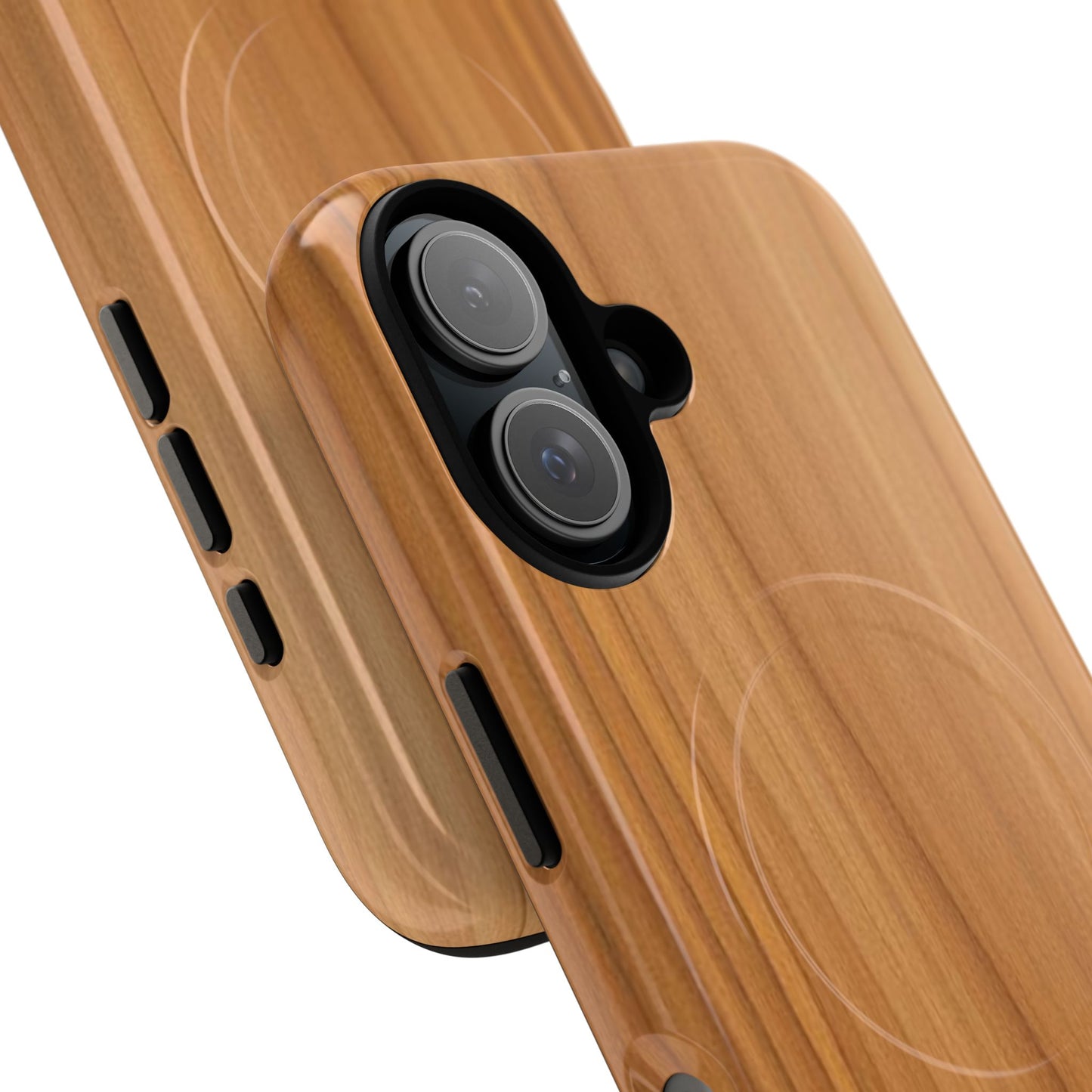 Natural Wood Grain Design - iPhone Magnetic Tough Case