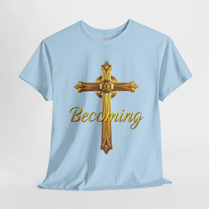 Becoming Men’s Faith Tee – Philippians 1:6 (Dark Lettering)