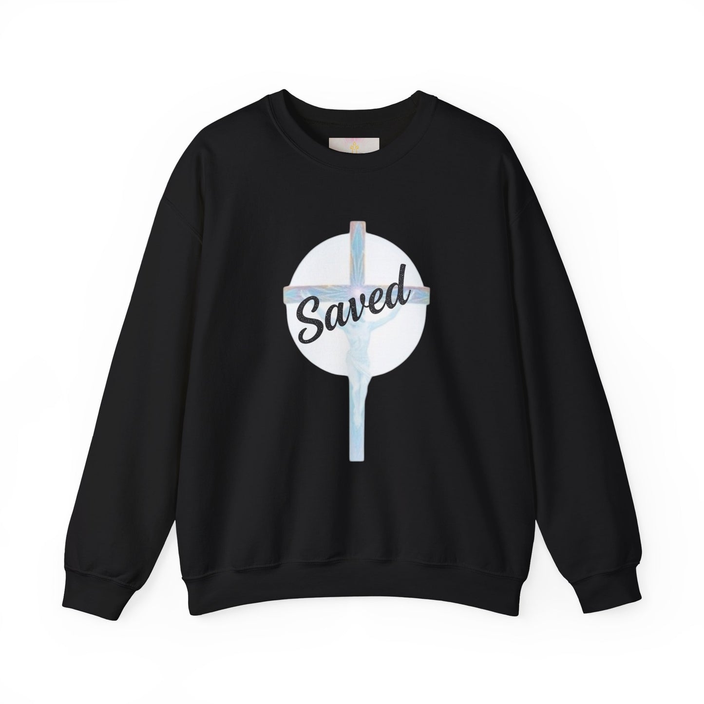 Grace Worn Bold – Women’s “Saved” Cross Sweatshirt