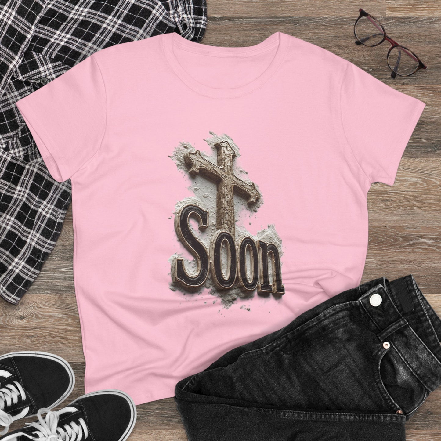 Christian Women’s T-Shirt – Soon Cross Tee
