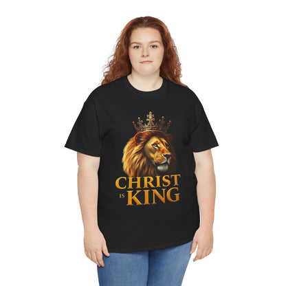 Christ Is King – Lion & Cross Women’s Christian Tee