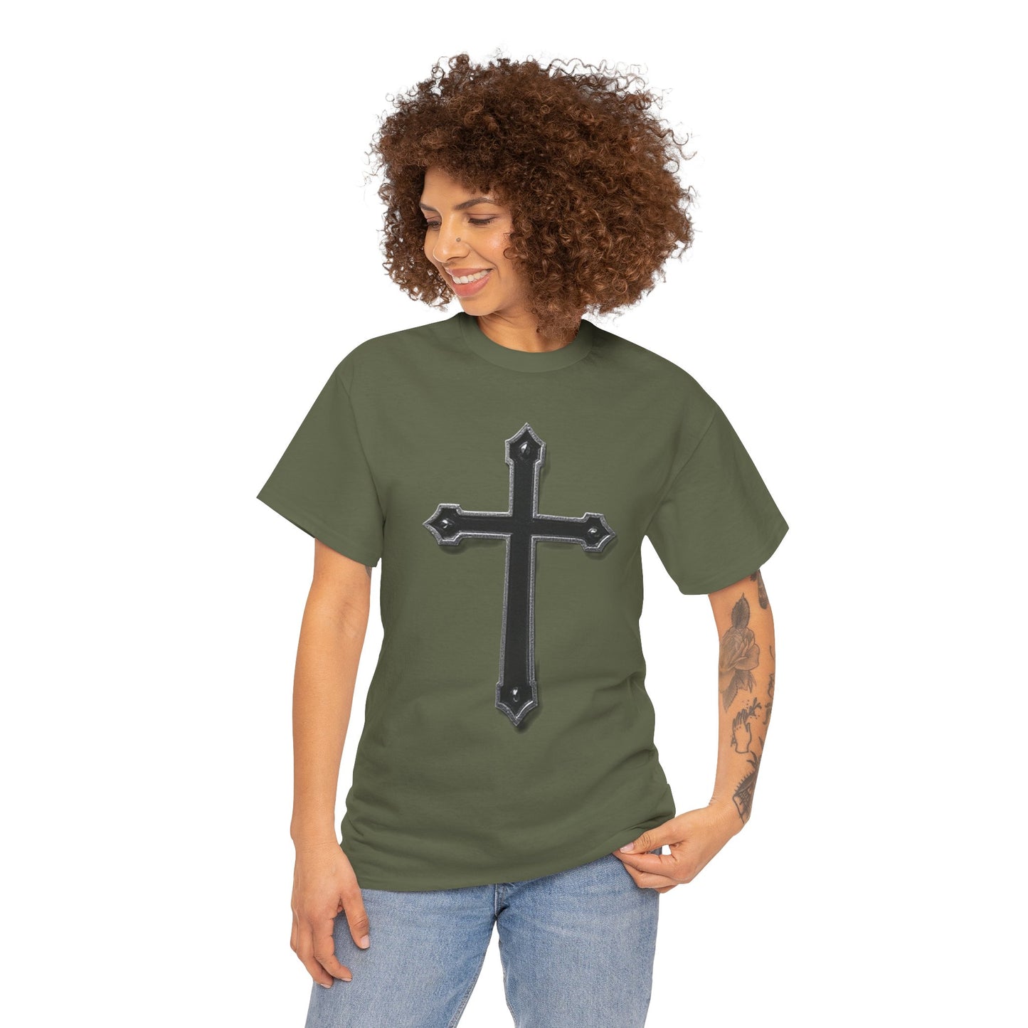 Black Cross Women’s Christian T-Shirt