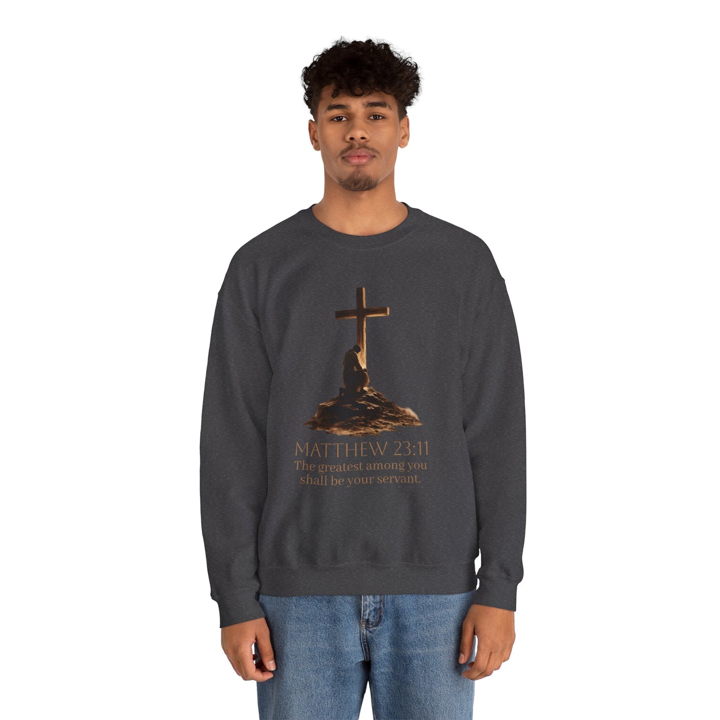 Humble Servant - Men's Christian Sweatshirt (Front Design)
