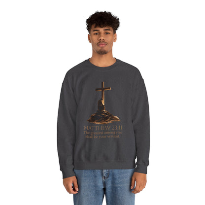Humble Servant - Men's Christian Sweatshirt (Front Design)