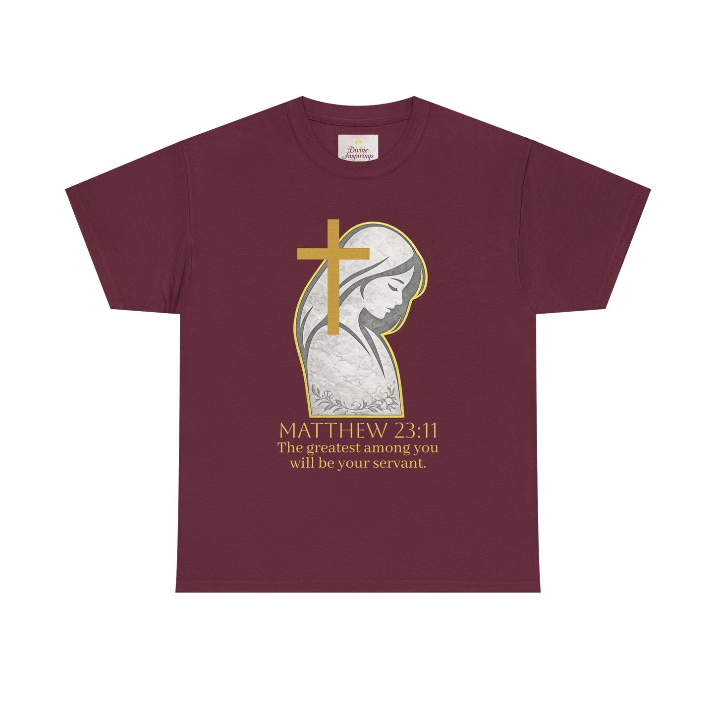 Humble Servant - Women's Christian Tee (Gold Lettering)