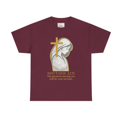 Humble Servant - Women's Christian Tee (Gold Lettering)
