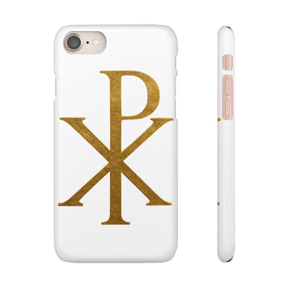 White Chi Rho Snap Case for iPhone – The Way, Truth & Life
