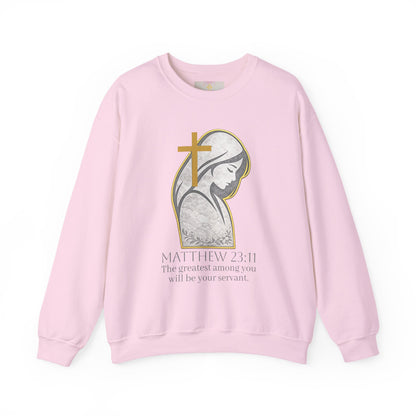 Humble Servant - Women's Christian Sweatshirt (Dark Lettering)