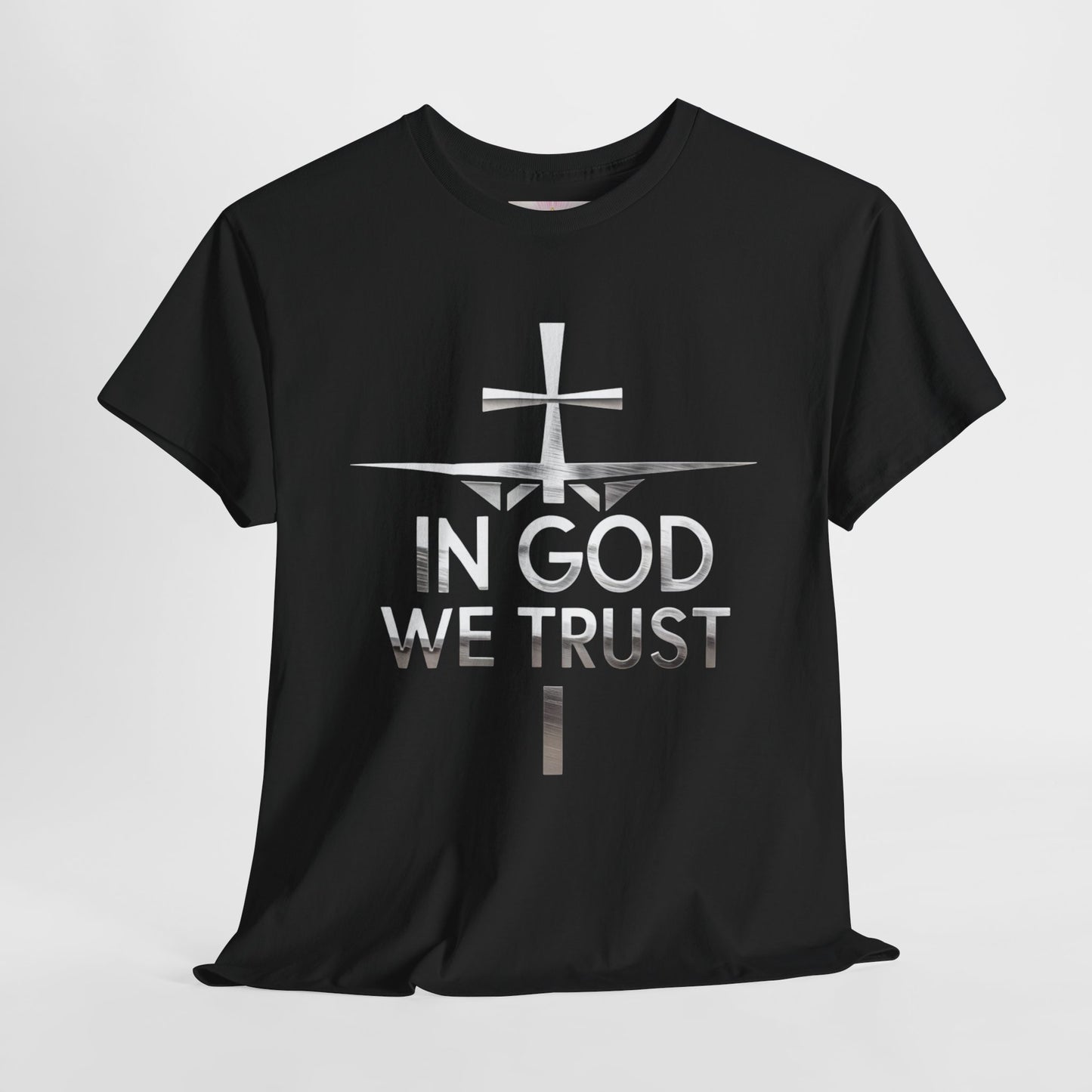 In God We Trust | Men’s Christian T-Shirt with Scripture Back Print