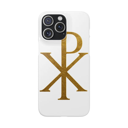 White Chi Rho Snap Case for iPhone – The Way, Truth & Life