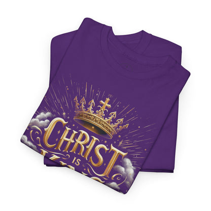 Christ is King Crowned - Men's Christian T-Shirt