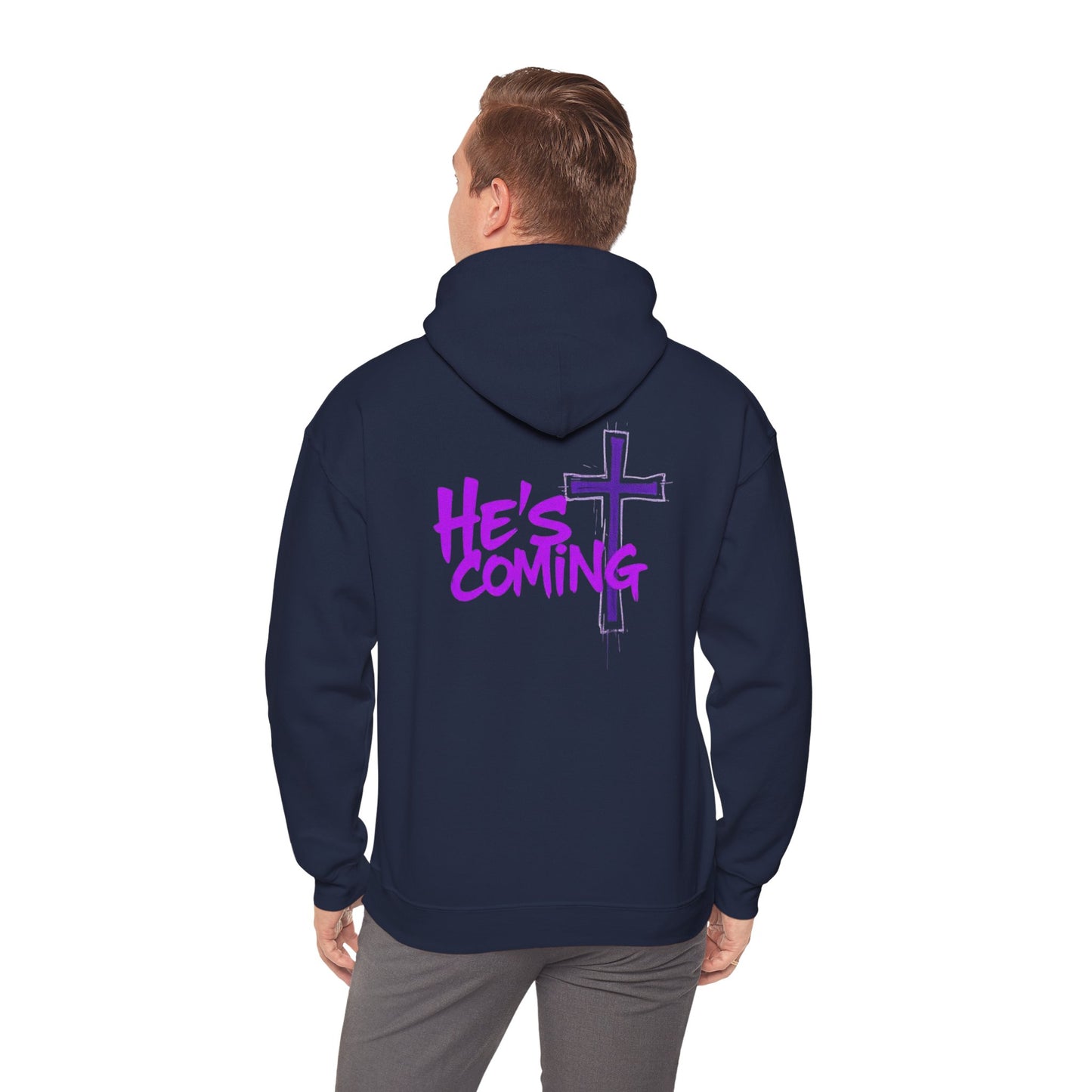 He’s Coming Men’s Christian Streetwear Hoodie