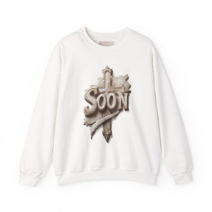 “Soon” Cross Women’s Sweatshirt – Wrapped in Hope