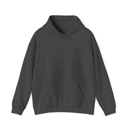 Warrior’s Black Cross Men’s Christian Hoodie