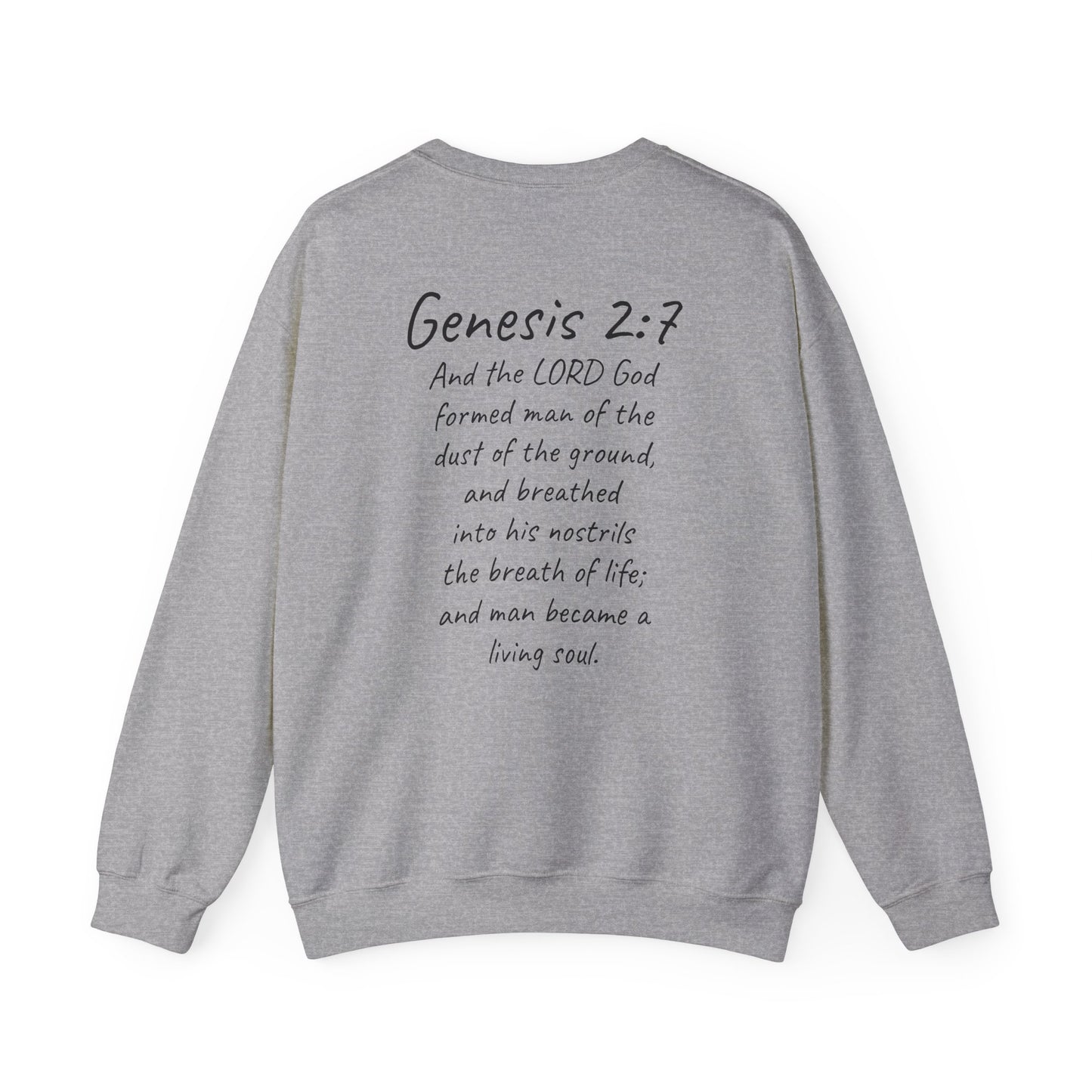 Formed from the Dust | Men’s Christian Sweatshirt with Genesis 2:7