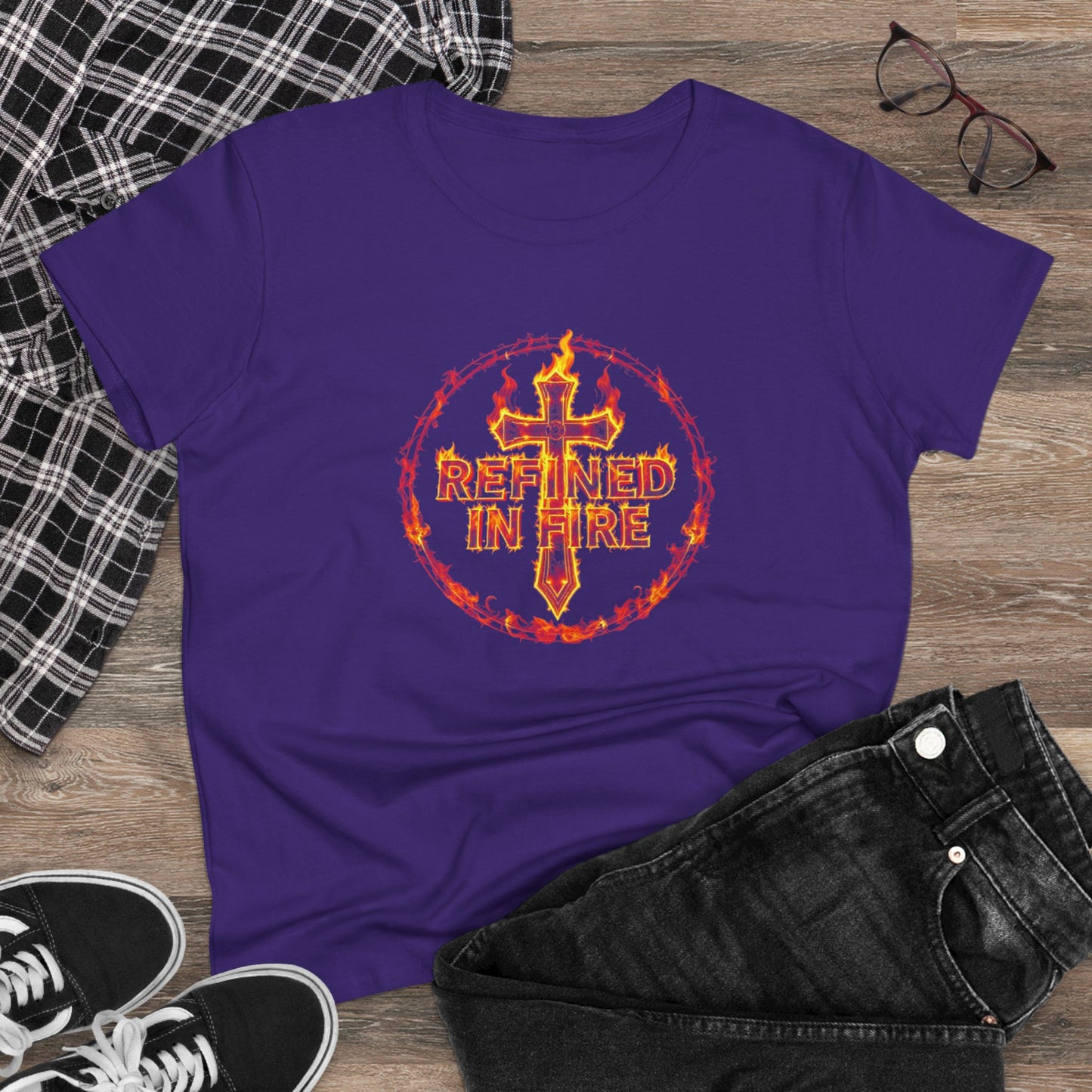 Refined in Fire – Women's Tee of Fierce Faith