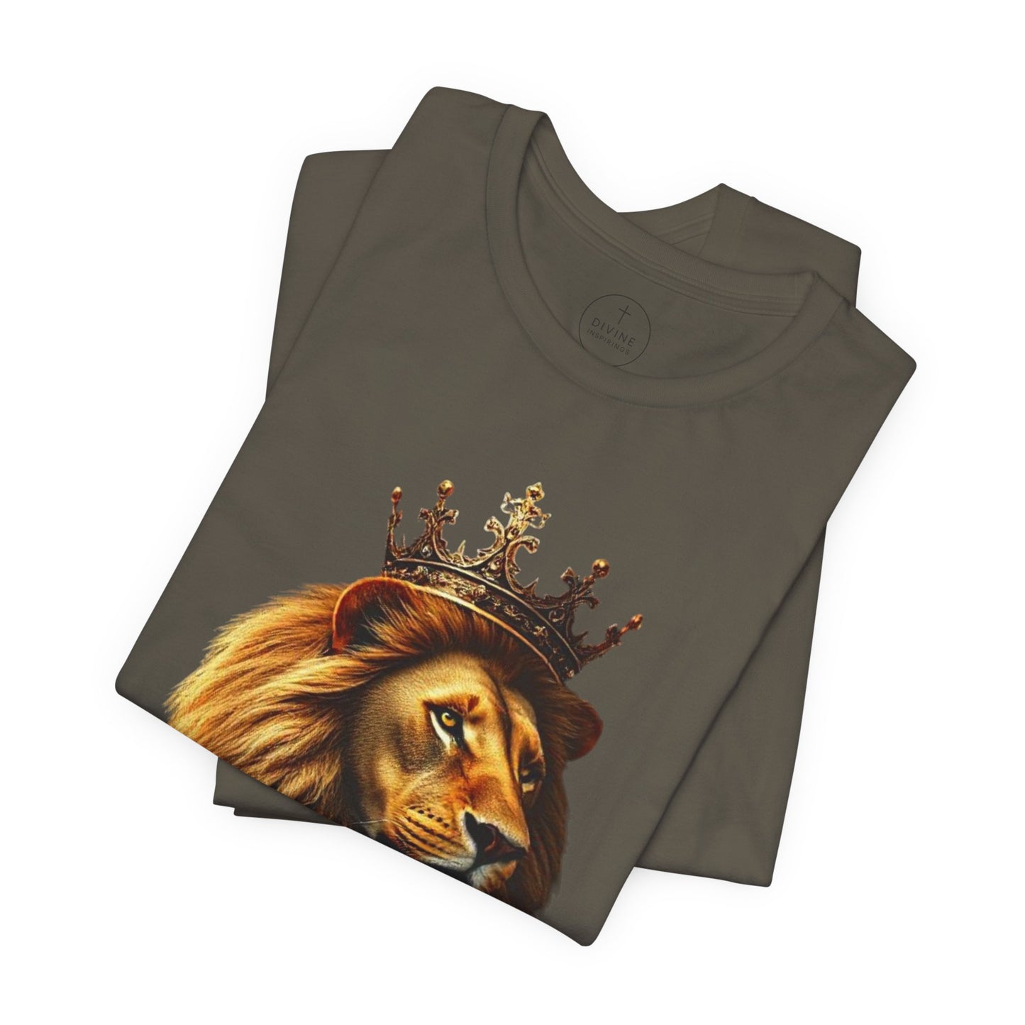 Christ is King Crowned Lion Tee – Inspirational Christian Shirt