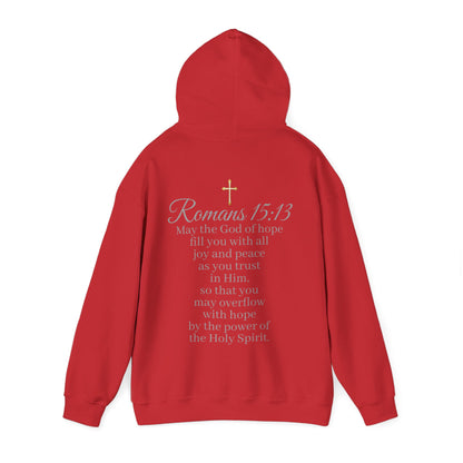 Women’s “Hope” Hoodie – Inspirational Scripture Pullover | Romans 15:13