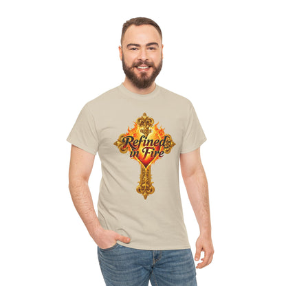 Refined in Fire — Men's Ornate Christian T-Shirt