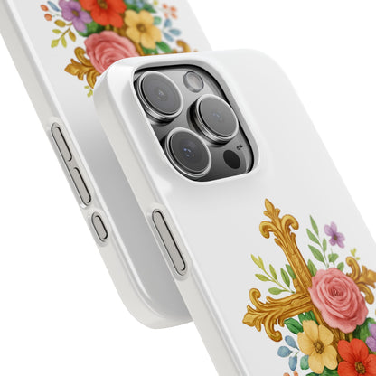Floral Cross Snap Case for iPhone – Faith in Bloom