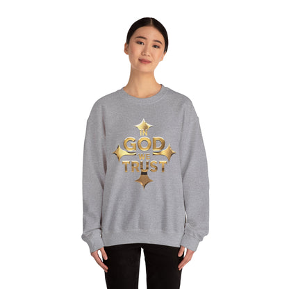 In God We Trust (Gold) - Women’s Christian Sweatshirt