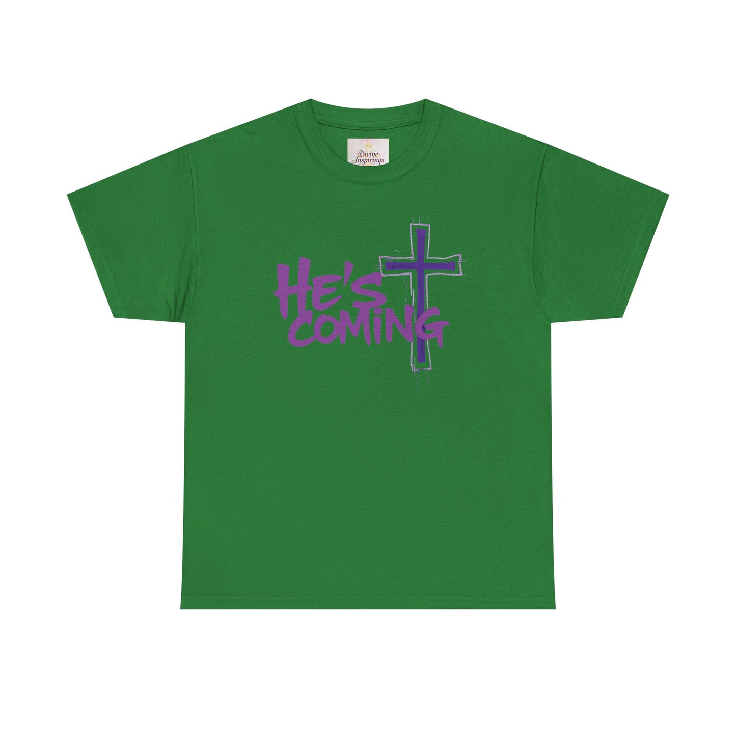 Bold Faith Men’s T-Shirt – “He’s Coming” Prophetic Christian Apparel