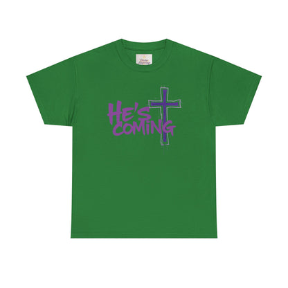 Bold Faith Men’s T-Shirt – “He’s Coming” Prophetic Christian Apparel