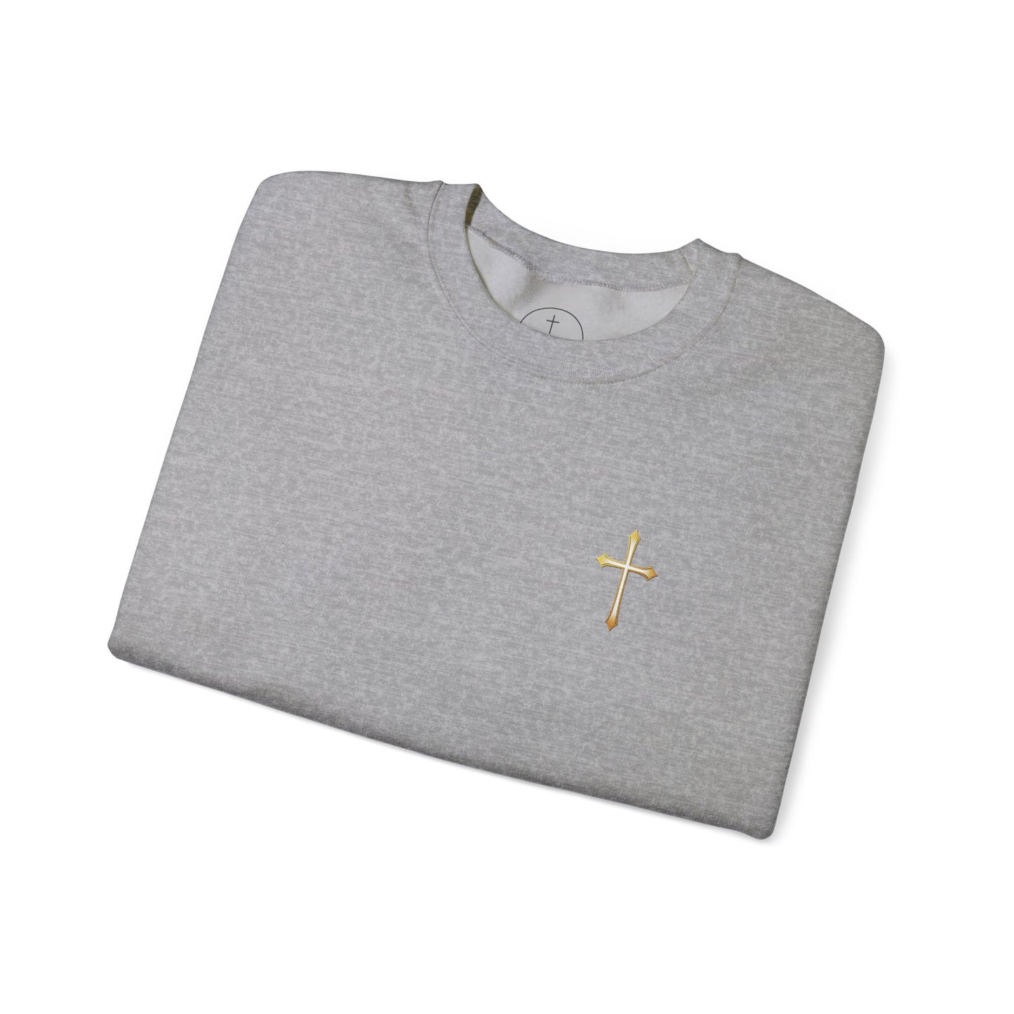 Elegant Gold Cross Men's Sweatshirt