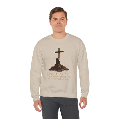 Humble Servant - Men's Christian Sweatshirt (Front Design)