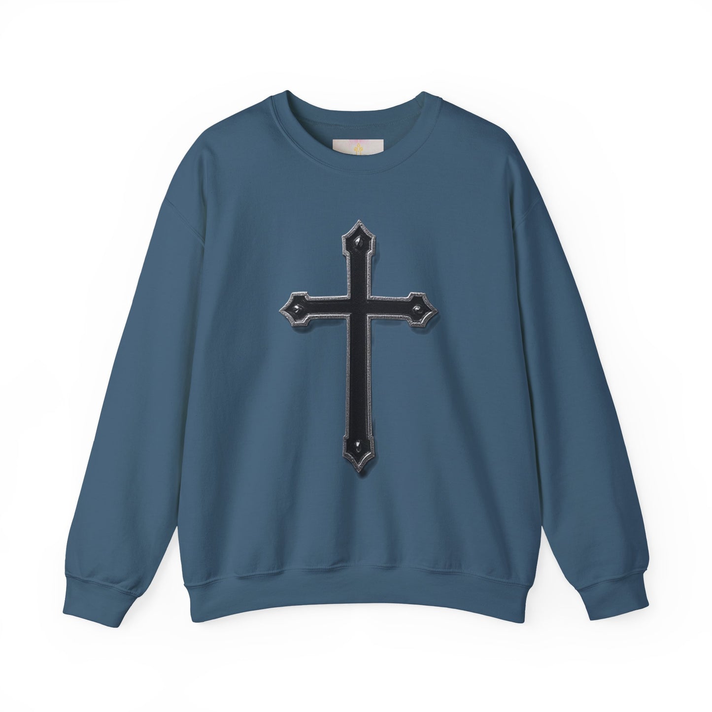 Warrior’s Black Cross Men’s Christian Sweatshirt | Ephesians 6:11