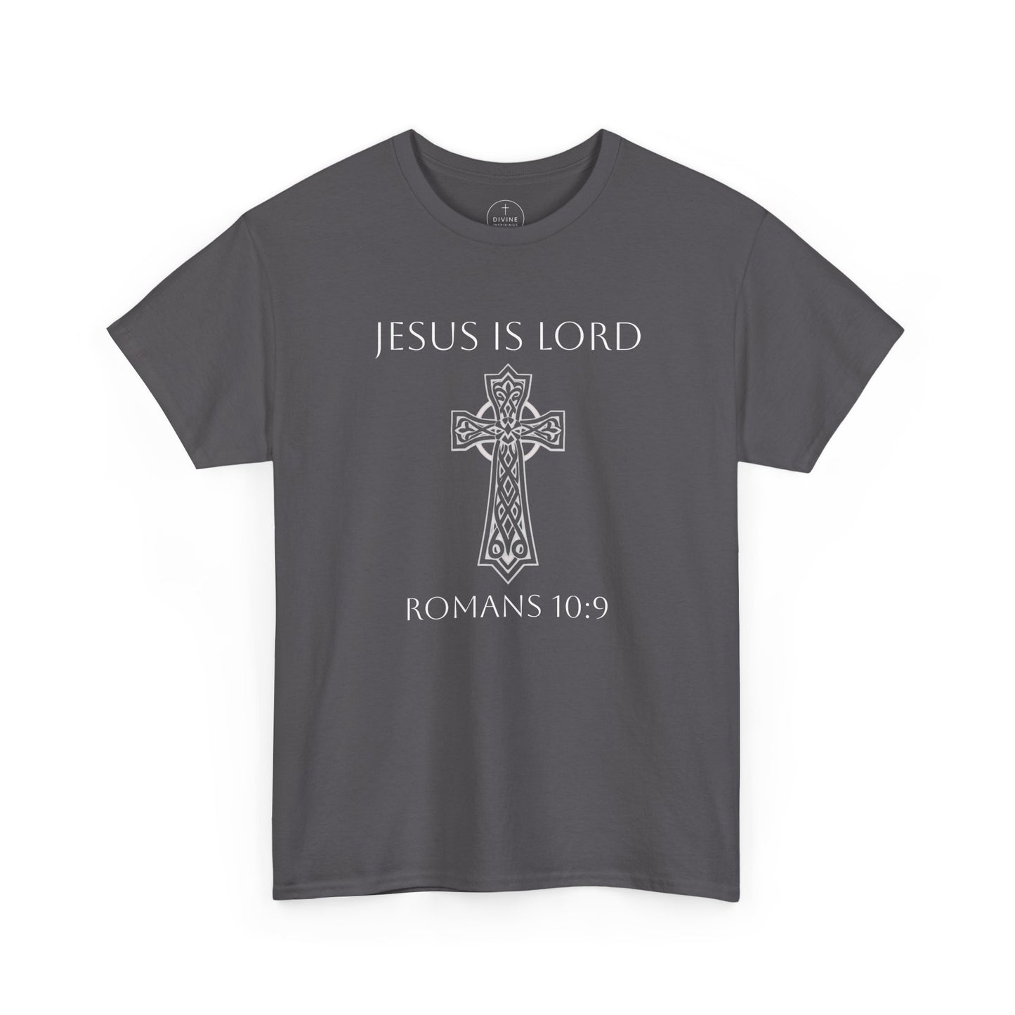 Jesus Is Lord – Men’s Christian Tee (White Lettering)