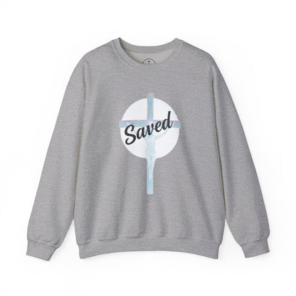 Saved - Men's Christian Sweatshirt of Faith