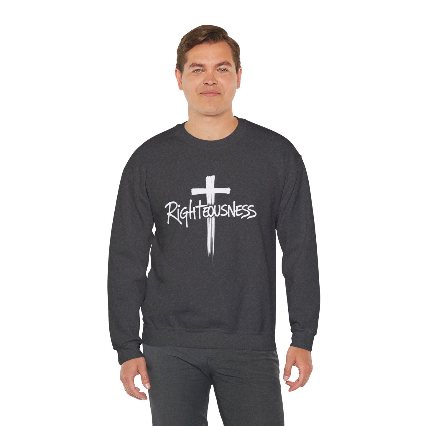 Righteousness - Men's Christian Sweatshirt (Dark Colors)