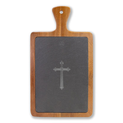 Cross of Blessings” Charcuterie Board – Scripture-Inspired