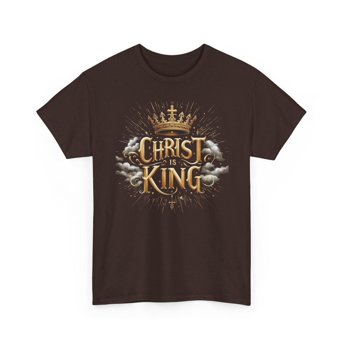 Christ is King Crowned - Men's Christian T-Shirt