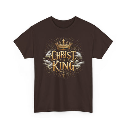 Christ is King Crowned - Men's Christian T-Shirt