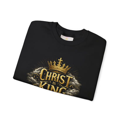 Christ is King (Gold) - Women's Christian Sweatshirt