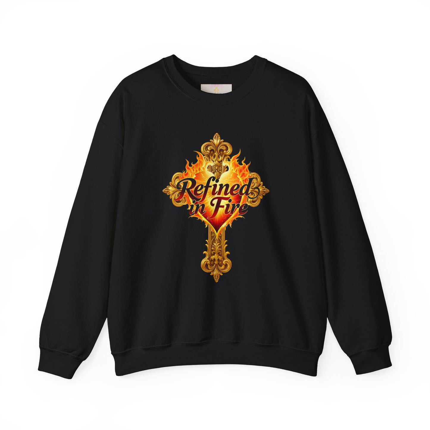 Refined in Fire - Women's Ornate Christian Sweatshirt