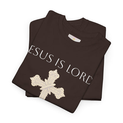 Jesus is Lord - Christian Women's Tee (White Lettering)